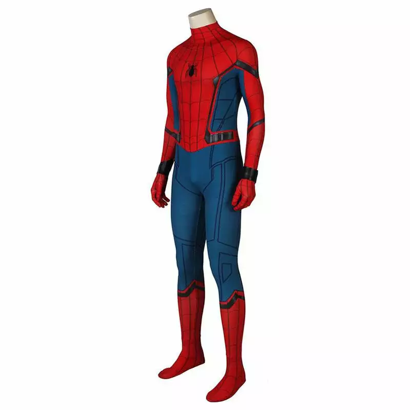 Cosplay Clans Movie Spider-Man: Homecoming Peter Parker Spiderman Cosplay Costume Jumpsuit With Free Bracers And Headgear 4 Cosplay Clans Movie Spider-Man: Homecoming Peter Parker Spiderman Cosplay Costume Jumpsuit With Free Bracers And Headgear - Image 2