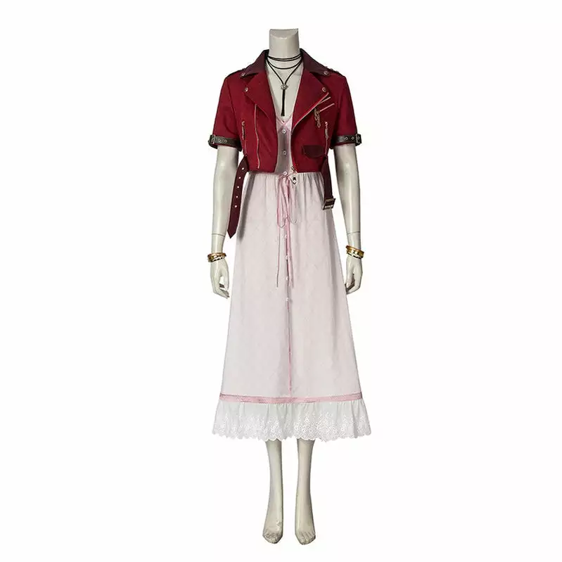 Cosplay Clans Game Final Fantasy VII Remake FF7 Aerith Gainsborough Outfits Cosplay Costume 4 Cosplay Clans Game Final Fantasy VII Remake FF7 Aerith Gainsborough Outfits Cosplay Costume - Image 2