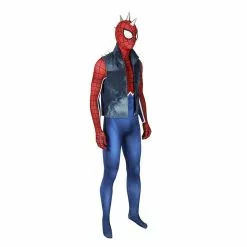 Cosplay Clans Spider-Man PS4 Peter Parker Spiderman Punk Rock Elastic Force Jumpsuit Cosplay Costume With Headgear And Vest Jacket 9 Cosplay Clans Spider-Man PS4 Peter Parker Spiderman Punk Rock Elastic Force Jumpsuit Cosplay Costume With Headgear And Vest Jacket -Cosplay Clans Sales IMG 1966