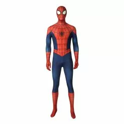 Cosplay Clans Ultimate Spider-Man Season1 Peter Parker Spiderman Elastic Force Jumpsuit Cosplay Costume