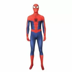 Cosplay Clans Movie Spider-Man: Into The Spider-Verse Peter Parker Spiderman Jumpsuit Cosplay Costume With Free Headgear