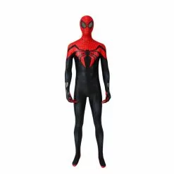 Cosplay Clans Anime Spiderman: Superior Spider Man Elastic Force Jumpsuit Cosplay Costume With Free Headgear