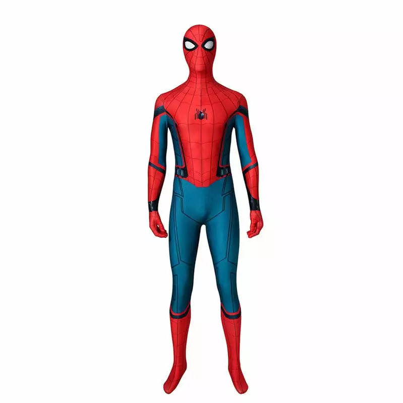 Cosplay Clans Movie Spider-Man: Far From Home Peter Parker Spiderman Jumpsuit Elastic Force Cosplay Costume With Headgear 3 Cosplay Clans Movie Spider-Man: Far From Home Peter Parker Spiderman Jumpsuit Elastic Force Cosplay Costume With Headgear