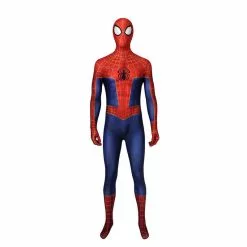 Cosplay Clans Movie Spider-Man: Into The Spider-Vers Peter Parker Spiderman Jumpsuit Elastic Force Cosplay Costume With Headgear