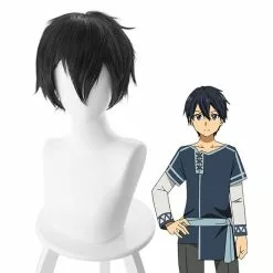 Cosplay Clans Anime Sword Art Online Kirigaya Kazuto Kirito Short Black Cosplay Wigs