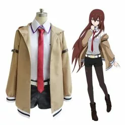 Cosplay Clans Anime Steins;Gate Makise Kurisu Cosplay Costume