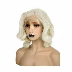 Cosplay Clans 40cm Women Lace Front Wigs Short Curly White Cosplay Wigs -Cosplay Clans Sales QQ 20180320114721