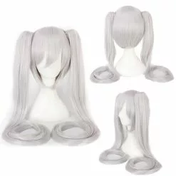 Cosplay Clans Anime VOCALOID Hatsune Miku 120cm Long Straight Double Ponytail Multicolor Bangs Cosplay Wigs -Cosplay Clans Sales WG197 20