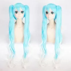 Cosplay Clans Anime VOCALOID Hatsune Miku 120cm Long Straight Double Ponytail Multicolor Bangs Cosplay Wigs -Cosplay Clans Sales WG197 21