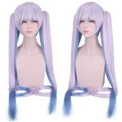 Cosplay Clans Anime VOCALOID Hatsune Miku 120cm Long Straight Double Ponytail Multicolor Bangs Cosplay Wigs -Cosplay Clans Sales WG197 22
