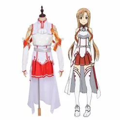 Cosplay Clans Anime SAO Sword Art Online Yuuki Asuna Cosplay Costume
