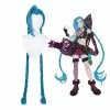 Cosplay Clans Game LOL League Of Legends Jinx Long Blue Bunches Cosplay Wigs 2 Cosplay Clans Game LOL League Of Legends Jinx Long Blue Bunches Cosplay Wigs -Cosplay Clans Sales a0