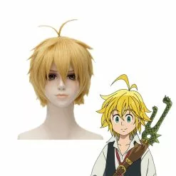 Cosplay Clans Anime The Seven Deadly Sins Meliodas Short Blond Cosplay Wigs