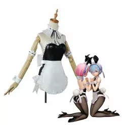 Cosplay Clans Anime Re:Zero Starting Life In Another World Rem And Ram Bunny Girl Cosplay Costume